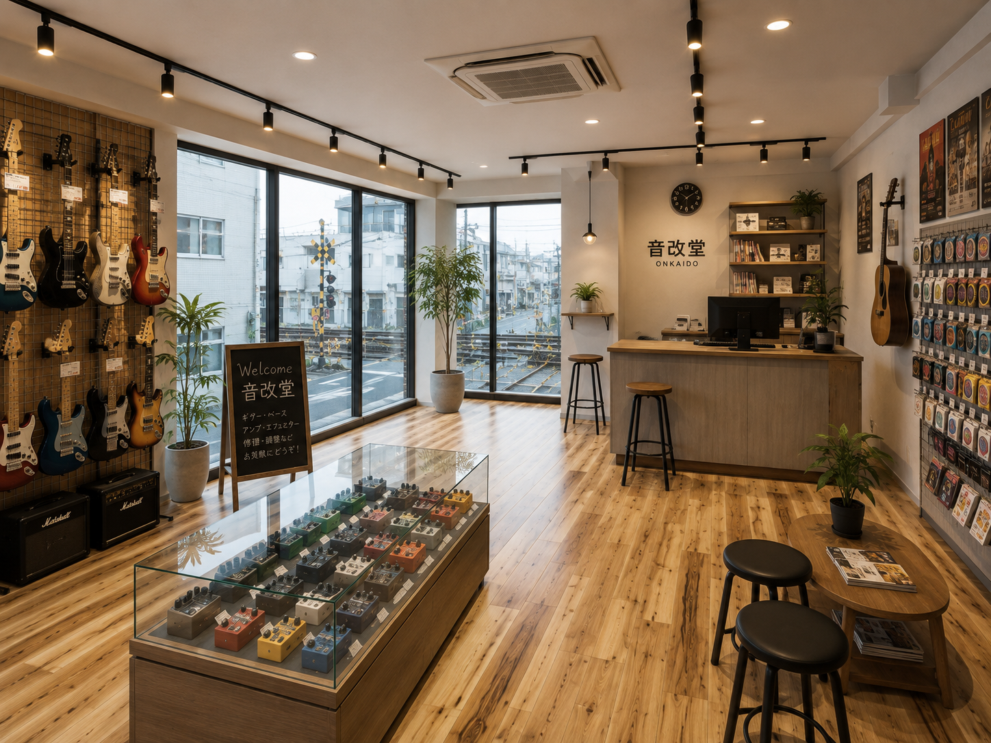 入りやすい雰囲気の音改堂店舗